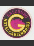 Rakousko Etiketa Hotel Gablerbräu Salzburg - náhled