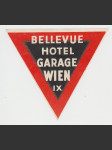 Rakousko Etiketa Bellevue Hotel Garage Wien - náhled