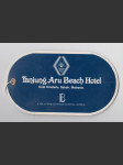 Malaysia vintage zavazadlový štítek Tanjung Aru Beach Hotel Kota Binabalu Sabah - náhled