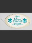 Abu Dhabi vintage zavazadlový štítek Inter Continental Hotel - náhled
