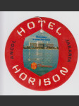 Indonesia vintage zavazadlový štítek Hotel Horison Jakarta - náhled
