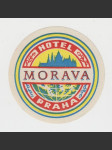 Etiketa Hotel Morava Praha - náhled