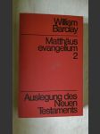 Matthäusevangelium Band 2 - Auslegung des Neuen Testaments - náhled