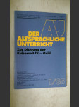 Der altsprachliche Unterricht. Zur Dichtung der Kaiserzeit IV - Ovid 1/85 - náhled