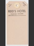 Portugal vintage vintage zavazadlový štítek  Reid's Hotel Funchal Madeira - náhled