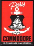 Francie Etiketa Hotel Commodore Paris - náhled