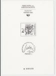 Pamětní tisk Poštovního muzea PTM 20 Josef Liesler - grafika a poštovní známky - náhled