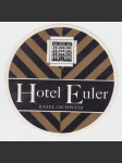 Švýcarsko Etiketa Hotel Euler Basel - náhled