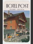 Rakousko Etiketa Hotel Post Krimml - náhled