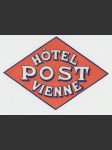 Rakousko Etiketa Hotel Post Vienne (Wien) - náhled