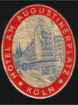 Německo Zlacená etiketa Hotel Am Augustinerplatz Köln - náhled