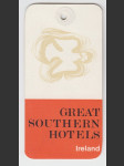 Irsko vintage zavazadlový štítek Great Southern Hotels - náhled