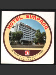 Indonésie vintage zavazadlový samolepka Hotel Simpang Surabaya - náhled