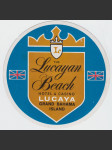 Bahama vintage zavazadlový samolepka The Lucayan Beach Hotel Lucaya Grand Bahama Island - náhled