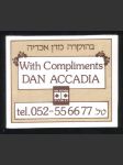 Israel samolepka Hotel Dan Accadia - náhled