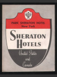 U.S.A. Etiketa Sheraton Hotels Park Sheraton Hotel New York - náhled