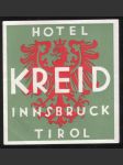 Rakousko Etiketa Hotel Kreid Innsbruck - náhled