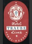 Rakousko Etiketa Hotel Traube Lienz - náhled