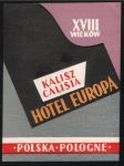 Polsko Etiketa Hotel Europa Kalisz Calisia - náhled