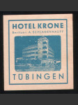 Německo Etiketa Hotel Krone Tübingen - náhled