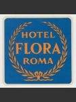 Itálie Etiketa Hotel Flora Roma - náhled