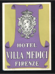 Itálie Etiketa Hotel Villa Medici Firenze - náhled