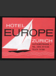 Švýcarsko Etiketa Hotel Europe Zürich - náhled