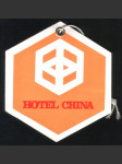 Taiwan vintage zavazadlový štítek Hotel China Taipei - náhled