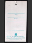 Hong Kong vintage zavazadlový štítek Regal Airport Hotel - náhled