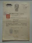 Protektorát Čechy a Morava Domovsky List město Plzeň 1939 - náhled