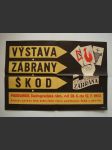 Propagační Plakát Výstava Zábrany Škod Pardubice - náhled