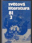 Světová literatura - revue zahraničních literatur 3/81 - náhled