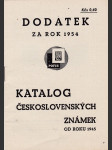 Katalog československých známek od roku 1945 - dodatek za rok 1954 - náhled