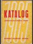 Katalog radiotechnického zboží 1965 - radiopřijímače, magnetofony, gramofony, televizory, radiosoučástky, měřící přístroje - náhled