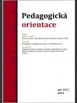 Pedagogická orientace - odborný čtvrtletník a zpravodaj České pedagogické společnosti 25/5 - náhled