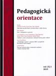 Pedagogická orientace - odborný čtvrtletník a zpravodaj České pedagogické společnosti 25/1 - náhled