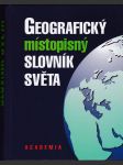 Geografický místopisný slovník světa - náhled