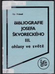 Bibliografie Josefa Škvoreckého. 3, Ohlasy ve světě - náhled