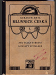 Gebauerova mluvnice česká pro školy střední a ústavy učitelské. Díl 1, Hláskosloví. Nauka o slově - náhled