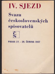 4. sjezd Svazu Československých spisovatelů - protokol - Praha 27.-29. června 1967 - náhled