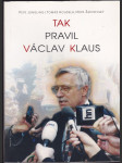 Tak pravil Václav Klaus - náhled