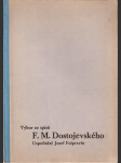 Výbor ze spisů F.M. Dostojevského - náhled