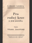 Pro rodný krov a jiné povídky - náhled