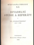 Divadelní studie a referáty. I, Do "Prozatímního" 1857-1862 - náhled