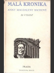 Malá kronika Anny Magdaleny Bachové - (Die kleine Chronik) - náhled