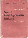 Slovník českých spisovatelů beletristů - 1945-1956 - náhled
