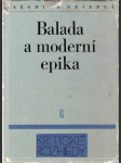 Balada a moderní epika - náhled