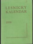 Lesnícky kalendár 1958 - náhled