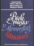 Biele miesta v Slovenskej literatúre - náhled