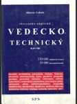 Slovensko,Anglický- Vedecko-Technický slovník - náhled